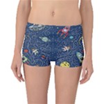 Cat-cosmos-cosmonaut-rocket Boyleg Bikini Bottoms