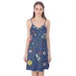 Cat-cosmos-cosmonaut-rocket Camis Nightgown 