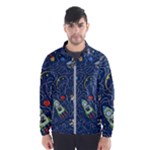 Cat-cosmos-cosmonaut-rocket Men s Windbreaker