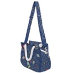 Cat-cosmos-cosmonaut-rocket Rope Handles Shoulder Strap Bag