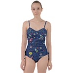 Cat-cosmos-cosmonaut-rocket Sweetheart Tankini Set