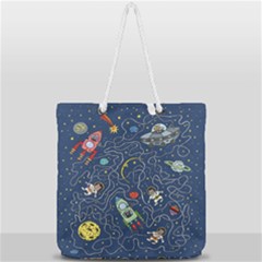 Full Print Rope Handle Tote (Large) 