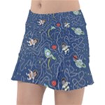 Cat-cosmos-cosmonaut-rocket Classic Tennis Skirt