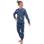 Cat-cosmos-cosmonaut-rocket Kids  Long Sleeve Set 