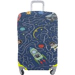 Cat-cosmos-cosmonaut-rocket Luggage Cover (Large)