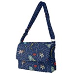 Cat-cosmos-cosmonaut-rocket Full Print Messenger Bag (S)