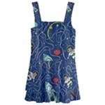 Cat-cosmos-cosmonaut-rocket Kids  Layered Skirt Swimsuit