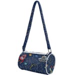 Cat-cosmos-cosmonaut-rocket Mini Cylinder Bag