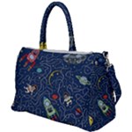 Cat-cosmos-cosmonaut-rocket Duffel Travel Bag