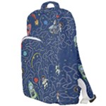 Cat-cosmos-cosmonaut-rocket Double Compartment Backpack