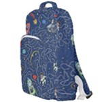 Cat-cosmos-cosmonaut-rocket Double Compartment Backpack