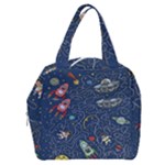 Cat-cosmos-cosmonaut-rocket Boxy Hand Bag