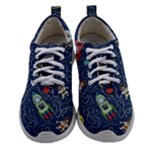 Cat-cosmos-cosmonaut-rocket Women Athletic Shoes