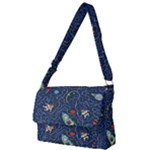 Cat-cosmos-cosmonaut-rocket Full Print Messenger Bag (L)