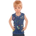 Cat-cosmos-cosmonaut-rocket Kids  Sport Tank Top