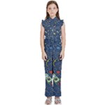Cat-cosmos-cosmonaut-rocket Kids  Sleeveless Ruffle Edge Band Collar Chiffon One Piece