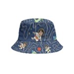 Cat-cosmos-cosmonaut-rocket Inside Out Bucket Hat (Kids)