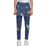 Cat-cosmos-cosmonaut-rocket Kids  Skirted Pants