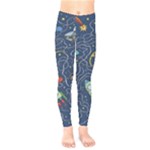 Cat-cosmos-cosmonaut-rocket Kids  Classic Winter Leggings