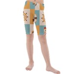 Nautical-elements-collection Kids  Mid Length Swim Shorts