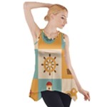 Nautical-elements-collection Side Drop Tank Tunic