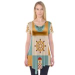 Nautical-elements-collection Short Sleeve Tunic 