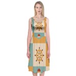 Nautical-elements-collection Midi Sleeveless Dress