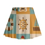 Nautical-elements-collection Mini Flare Skirt