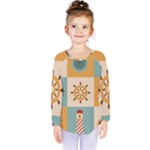 Nautical-elements-collection Kids  Long Sleeve Tee