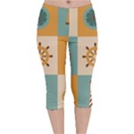 Nautical-elements-collection Velvet Capri Leggings 