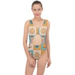 Nautical-elements-collection Center Cut Out Swimsuit