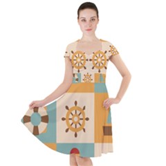 Cap Sleeve Midi Dress 