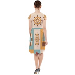 Cap Sleeve Midi Dress 