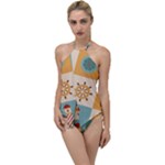 Nautical-elements-collection Go with the Flow One Piece Swimsuit