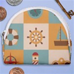 Nautical-elements-collection Horseshoe Style Canvas Pouch