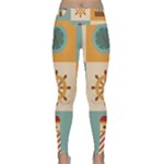 Nautical-elements-collection Lightweight Velour Classic Yoga Leggings