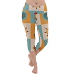 Nautical-elements-collection Lightweight Velour Capri Yoga Leggings