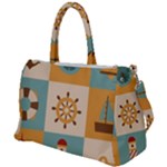 Nautical-elements-collection Duffel Travel Bag