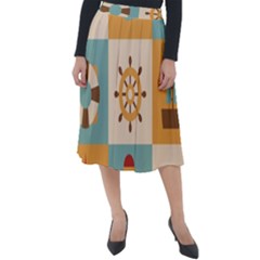 Classic Velour Midi Skirt  