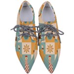 Nautical-elements-collection Pointed Oxford Shoes