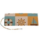 Nautical-elements-collection Roll Up Canvas Pencil Holder (S)