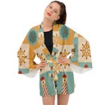 Nautical-elements-collection Long Sleeve Kimono