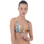 Nautical-elements-collection Front Tie Bikini Top