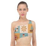 Nautical-elements-collection Spliced Up Bikini Top 