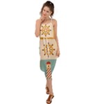 Nautical-elements-collection Waist Tie Cover Up Chiffon Dress