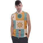 Nautical-elements-collection Men s Regular Tank Top