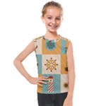 Nautical-elements-collection Kids  Mesh Tank Top