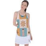 Nautical-elements-collection Racer Back Mesh Tank Top