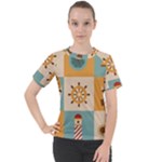 Nautical-elements-collection Women s Sport Raglan Tee