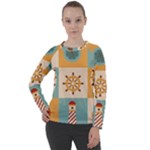 Nautical-elements-collection Women s Long Sleeve Raglan Tee